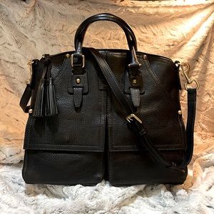 DOONEY BOURKE CLAYTON SATCHEL BLACK/BLACK